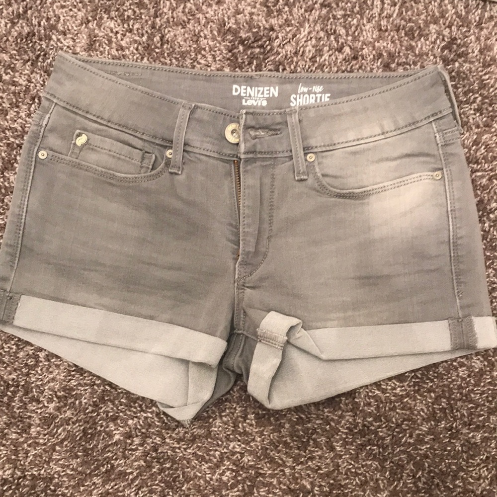 Gray low rise shorts